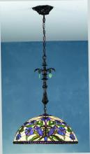 Meyda Black 82121 - 22" Wide Nouveau Lily Pendant