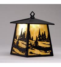 Meyda Black 82642 - 7.5"W Canoe At Lake Hanging Wall Sconce