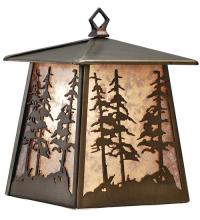 Meyda Black 82647 - 7.5"W Tall Pines Hanging Wall Sconce