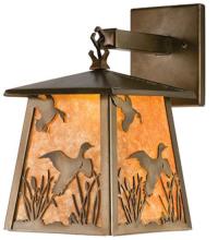 Meyda Black 82652 - 7" Wide Ducks in Flight Hanging Wall Sconce