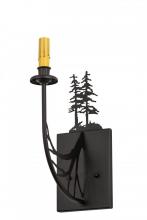 Meyda Black 82847 - 5"W Tall Pines Wall Sconce