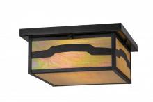 Meyda Black 87440 - 14"Sq Hyde Park Mountain View Flushmount