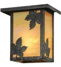 Meyda Black 89640 - 6.5"W Hyde Park Maple Leaf Wall Sconce