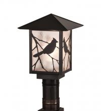 Meyda Black 93728 - 9" Square Seneca Song Bird Post Mount