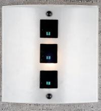 Meyda Black 98157 - 11"W Metro Fusion Black Tie Affair Wall Sconce