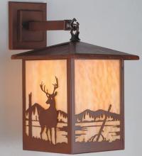 Meyda Black 98564 - 9"W Seneca Deer Creek Hanging Wall Sconce