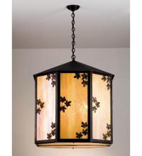 Meyda Black 98870 - 31.5"W Maple Leaf Pendant