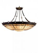 Meyda Black 98957 - 40" Wide Fleur-de-Lite Inverted Pendant