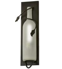 Meyda Black 99374 - 4"W Tuscan Vineyard Wine Bottle Wall Sconce