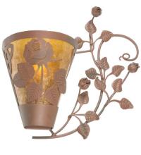 Meyda Black 99452 - 20.5"W Roses & Leaves Wall Sconce