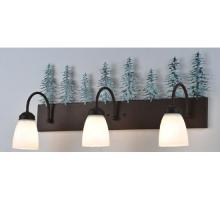 Meyda Black 99783 - 28" Wide Tall Pines 3 Light Vanity Light