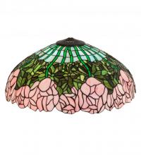 Meyda Yellow 10337 - 22" Wide Tiffany Cabbage Rose Shade