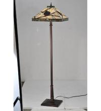 Meyda Yellow 106506 - 60" High Pinecone Mission Floor Lamp