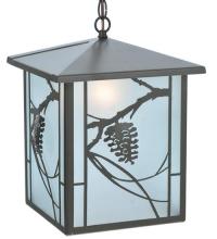 Meyda Yellow 109339 - 12"Sq Whispering Pines Lantern Pendant