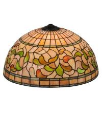 Meyda Yellow 10977 - 20" Wide Tiffany Turning Leaf Shade