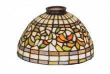 Meyda Yellow 10988 - 8" Wide Tiffany Turning Leaf Shade