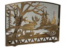 Meyda Yellow 113045 - 50"W X 35.5"H Moose Creek Arched Fireplace Screen