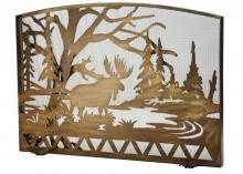 Meyda Yellow 113070 - 47"W X 38"H Moose Creek Arched Fireplace Screen