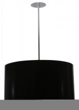 Meyda Yellow 113851 - 32"W Cilindro Black Paper Pendant