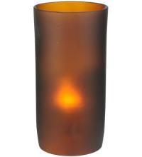 Meyda Yellow 114025 - 3"W Cylindre Frosted Amber Glass Shade