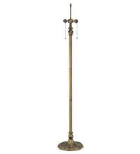 Meyda Yellow 118696 - 61" High Antique Brass 2 Light Floor Base