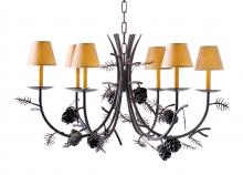 Meyda Yellow 119769 - 42" Wide Pinecone 6 Light Chandelier