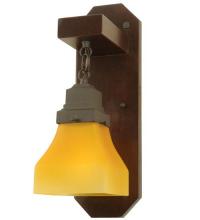 Meyda Yellow 124482 - 5" Wide Bungalow Frosted Amber Wall Sconce