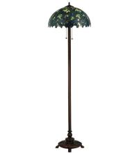 Meyda Yellow 124814 - 63"H Nightfall Wisteria Floor Lamp