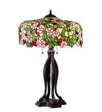 Meyda Yellow 126749 - 30" High Tiffany Cherry Blossom Table Lamp