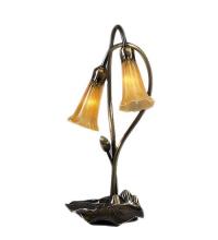 Meyda Yellow 12980 - 16" High Amber Pond Lily 2 LT Accent Lamp