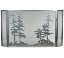 Meyda Yellow 133721 - 50" Wide X 28" High Tall Pines Fireplace Screen