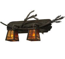 Meyda Yellow 136511 - 25"W Pine Branch Valley View 2 LT Vanity Light