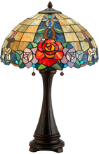 Meyda Yellow 138121 - 25"H Rose Vine Table Lamp