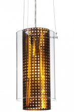 Meyda Yellow 142743 - 8"W Cilindro Matriz Mini Pendant