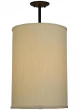 Meyda Yellow 142929 - 14.5"W Cilindro Mystic Beige Textrene Pendant