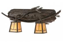 Meyda Yellow 145307 - 25"W Pine Branch Valley View 2 LT Vanity Light