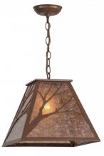 Meyda Yellow 145310 - 13"Sq Branches Pendant