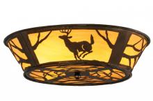 Meyda Yellow 145717 - 22.5"W Deer on the Loose Flushmount