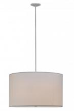 Meyda Yellow 145853 - 36"W Cilindro White Textrene Pendant