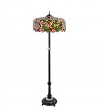 Meyda Yellow 148875 - 62" High Tiffany Cherry Blossom Floor Lamp