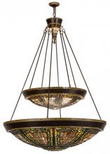 Meyda Yellow 149312 - 45"W Fleur-de-lis Two Tier Inverted Pendant