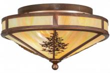 Meyda Yellow 150786 - 16"W Tamarack Flushmount