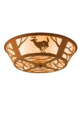 Meyda Yellow 15277 - 22"W Deer on the Loose Flushmount