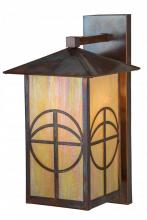 Meyda Yellow 153624 - 10"W Seneca Circle Cross Solid Mount Wall Sconce