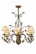 Meyda Yellow 154148 - 30"W Bordeaux 6 LT Chandelier