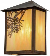 Meyda Yellow 154452 - 12" Wide Seneca Winter Pine Wall Sconce