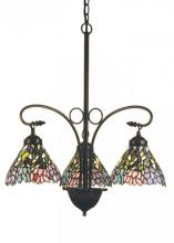 Meyda Yellow 16102 - 28"W Wisteria 3 LT Chandelier