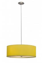 Meyda Yellow 162247 - 23" Wide Cilindro Play Textrene Pendant