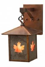 Meyda Yellow 162730 - 7"W Seneca Maple Leaf Hanging Wall Sconce