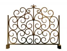 Meyda Yellow 162751 - 42" Wide Scroll Tempest Fireplace Screen